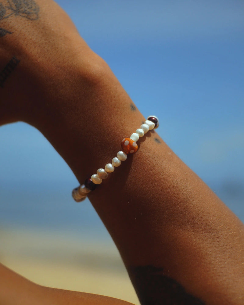 Men's Pearl Motif Bracelet