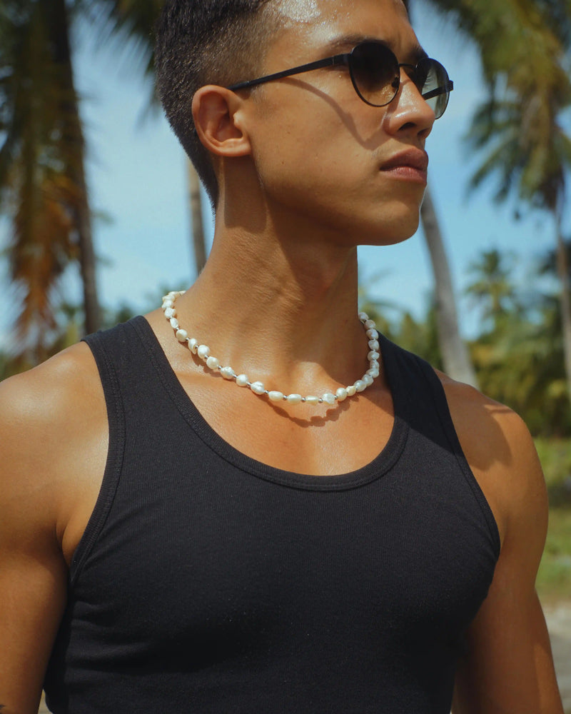 Men's Baroque Pearl Choker