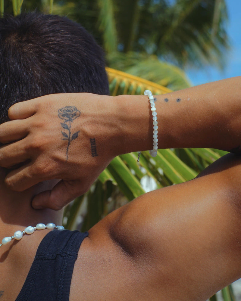 Men's Bracelet with Moonstone