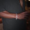 Men’s Baroque Bracelet with Dark Brown Pearls