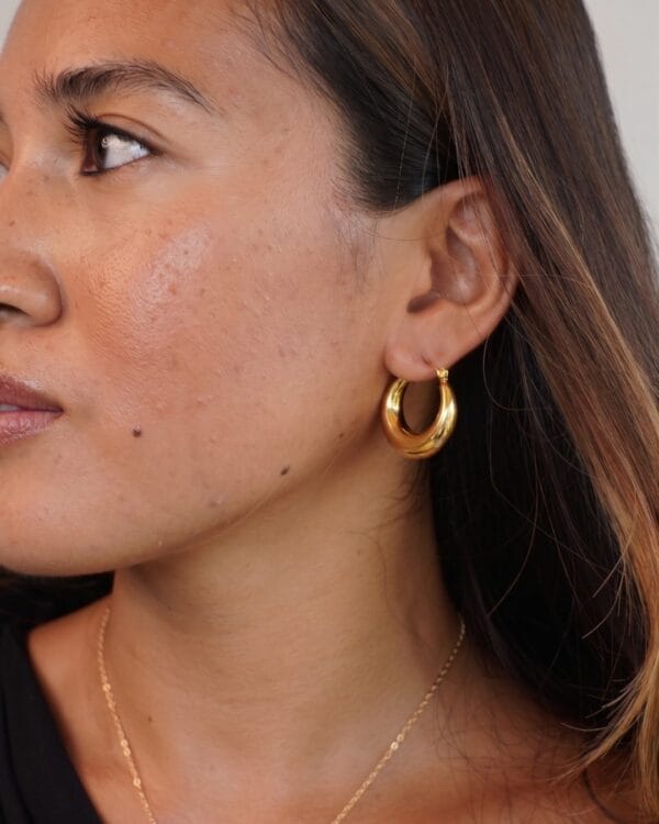 Maia Gold Hoop Earrings