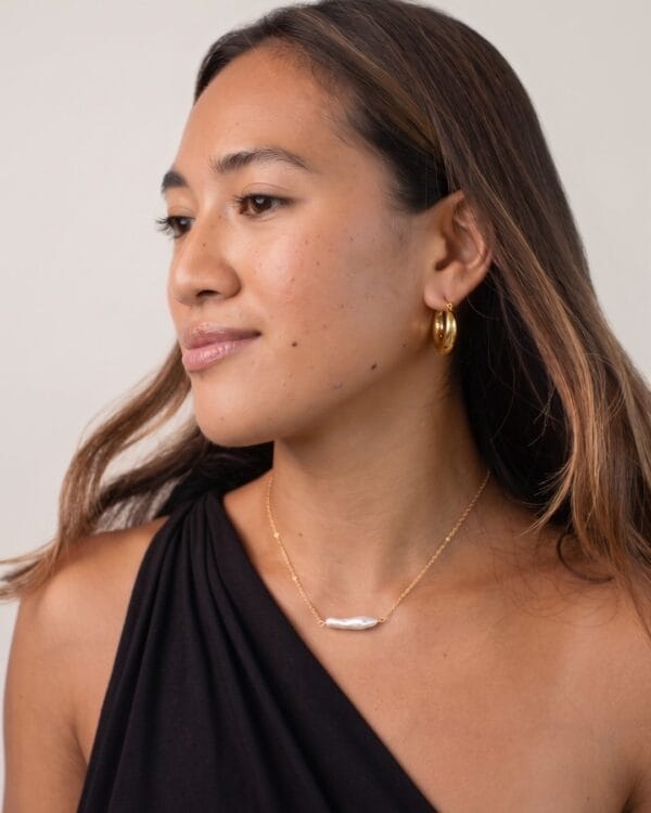 Maia Gold Hoop Earrings