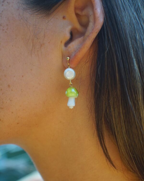 Mushroom Baroque Earrings