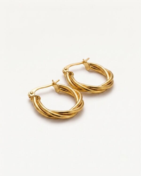 Freya Gold Hoop Earrings