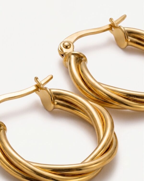 Freya Gold Hoop Earrings