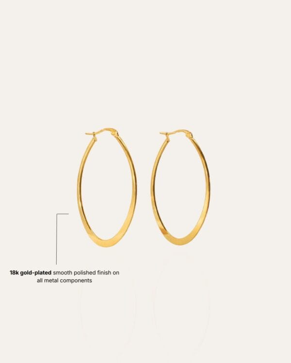 42 Inara Gold Hoop Earrings
