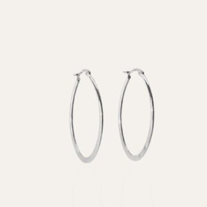 Inara Silver Hoop Earrings