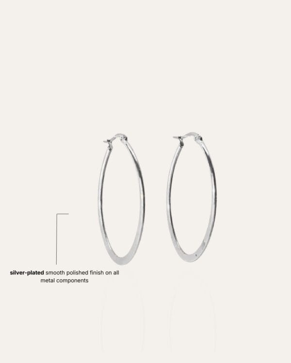 44 Inara Silver Hoop Earrings