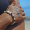 Men’s Baroque Bracelet with Dark Brown Pearls