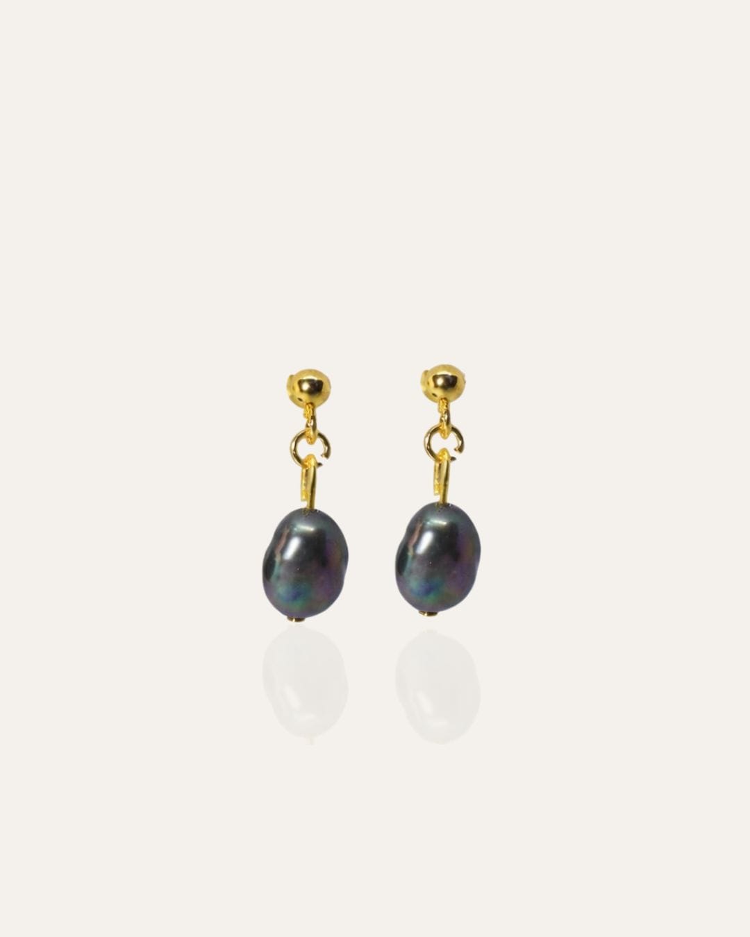 49 Single Black Baroque Earrings