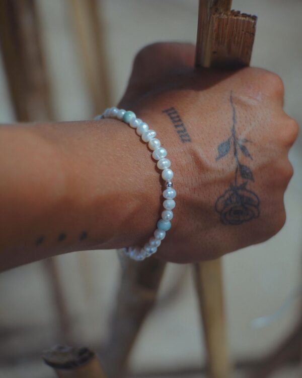 Men’s Pearl Bracelet with Jade