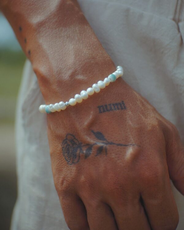 Men’s Pearl Bracelet with Jade