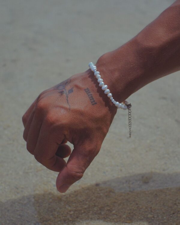 Men’s Pearl Bracelet with Jade