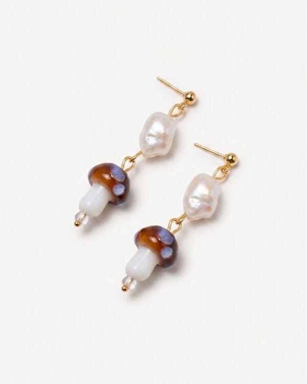 Mushroom Baroque Earrings
