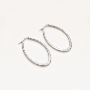 Inara Silver Hoop Earrings