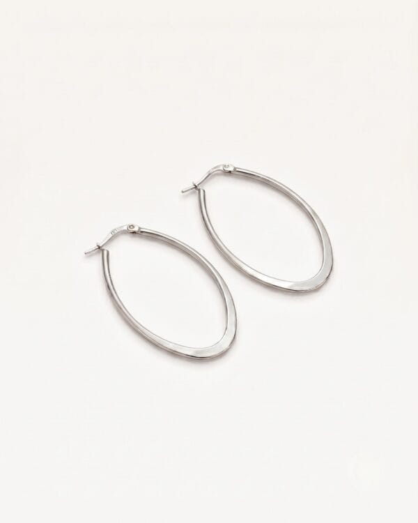 Inara Silver Hoop Earrings