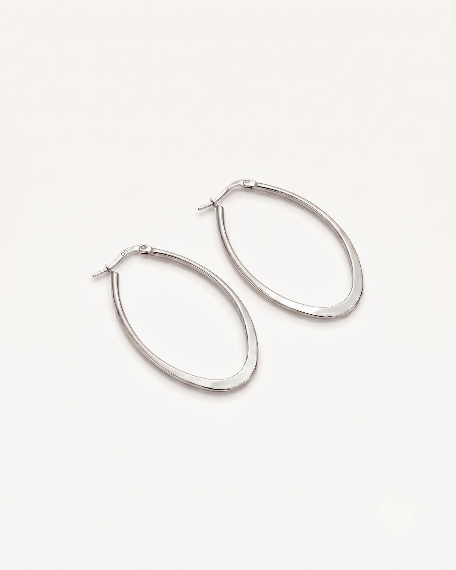Inara Silver Hoop Earrings