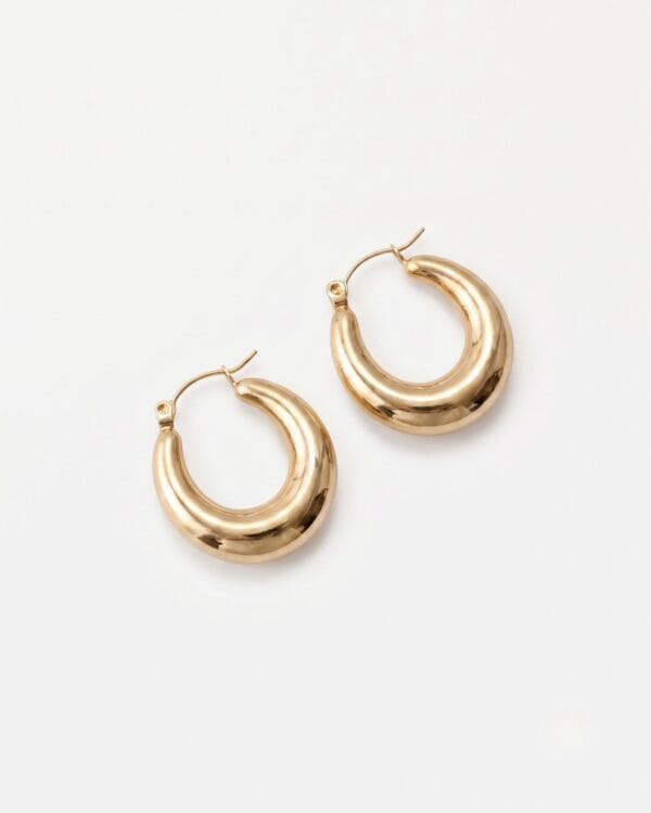 Maia Gold Hoop Earrings