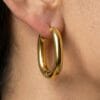 Aurora Gold Hoop Earrings