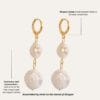 #F4F1EC Hoop Baroque Earrings