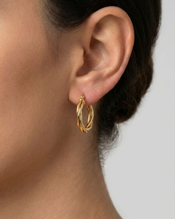 Freya Gold Hoop Earrings