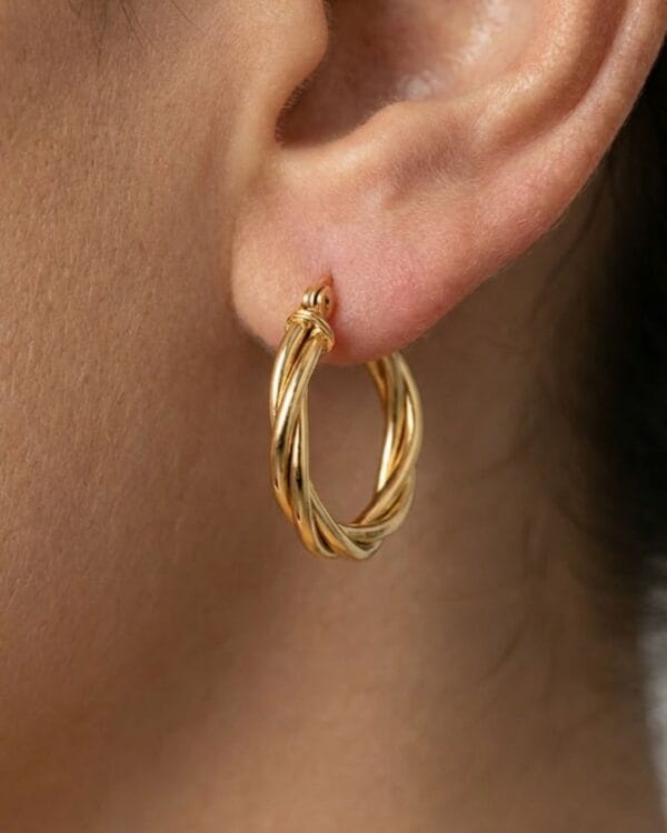Freya Gold Hoop Earrings