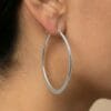 Inara Silver (2) Inara Silver Hoop Earrings