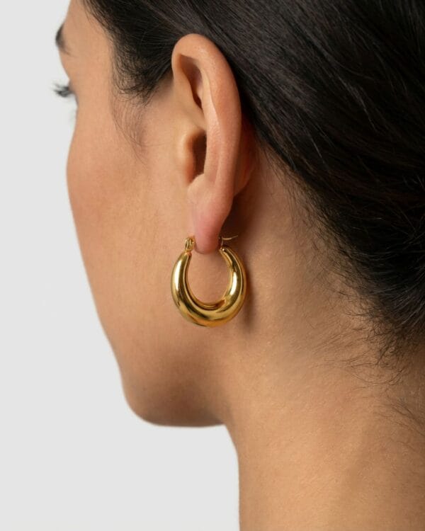 Maia Gold Hoop Earrings