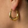 Maia Gold Hoop Earrings