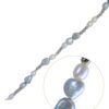 Men’s Pearl Bracelet with White Gold Beads