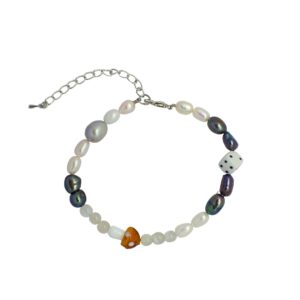 Men’s Pearl Bracelet with Black Pearls