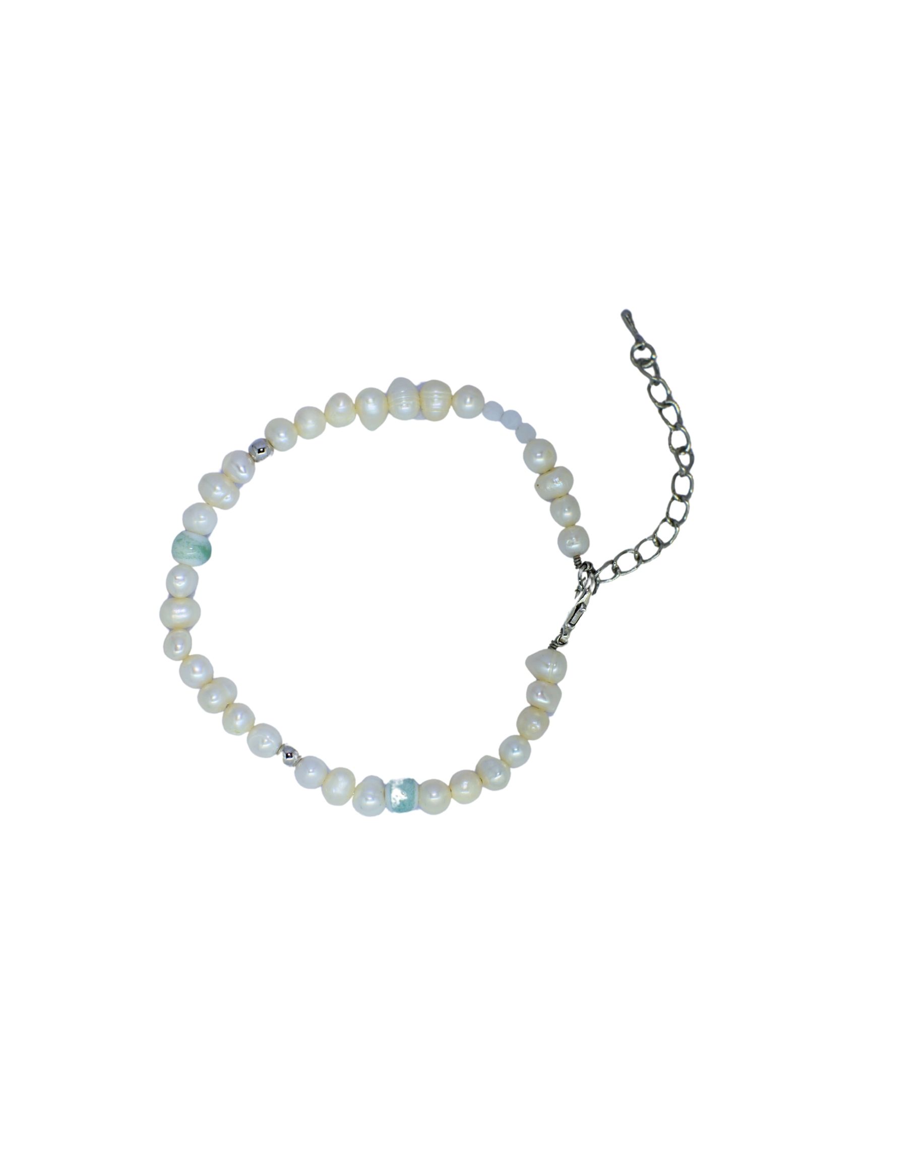 Men’s Pearl Bracelet with Jade