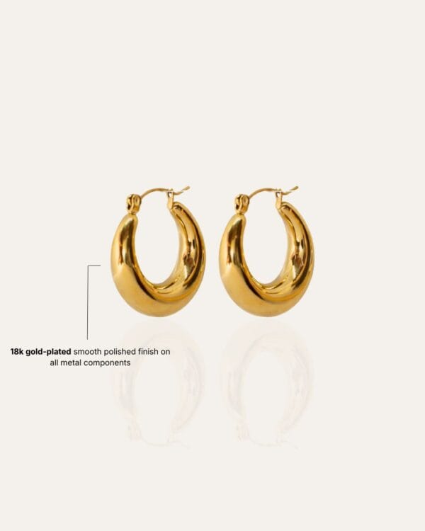 Maia Gold Hoop Earrings