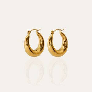 Maia Gold Hoop Earrings