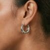 13 Maia Silver Hoop Earrings