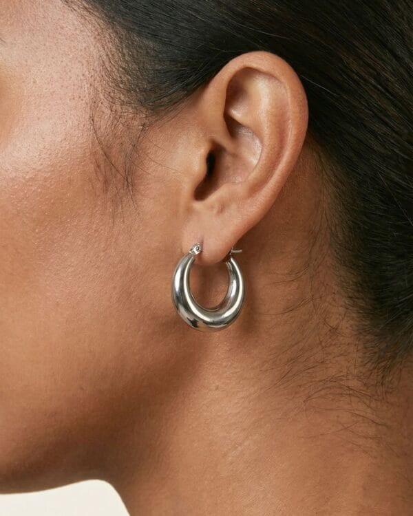 13 Maia Silver Hoop Earrings