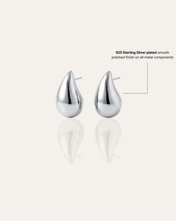 Noor Silver Stud Earrings