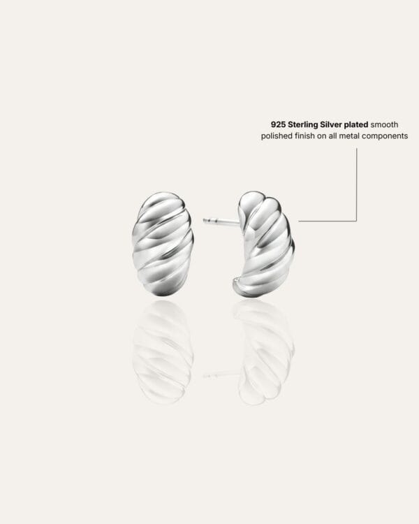 Claire Silver Stud Earrings