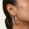 Ophelia Silver Hoop Earrings