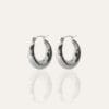 150 Maia Silver Hoop Earrings