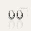 151 Maia Silver Hoop Earrings
