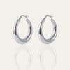 Ophelia Silver Hoop Earrings