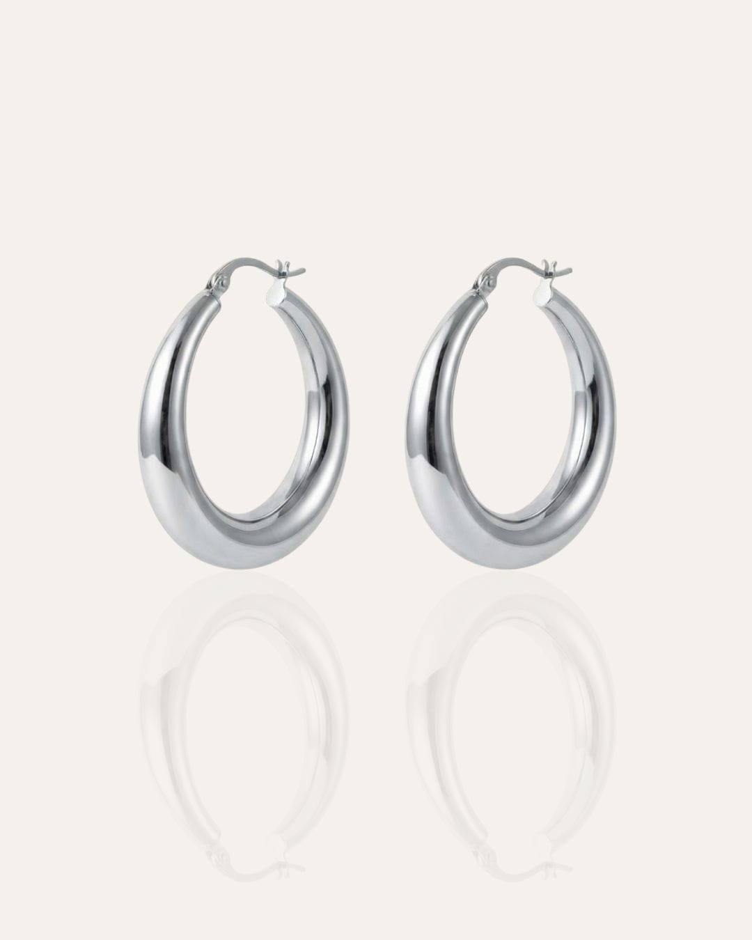 152 Ophelia Silver Hoop Earrings
