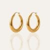154 Ophelia Gold Hoop Earrings