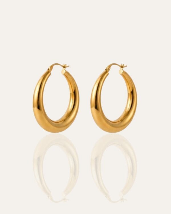 154 Ophelia Gold Hoop Earrings