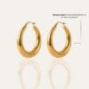 155 Ophelia Gold Hoop Earrings