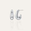 Alina Silver Stud Earrings