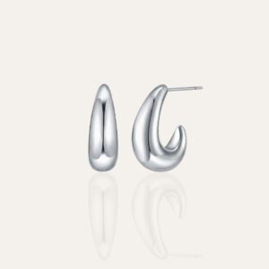 Alina Silver Stud Earrings