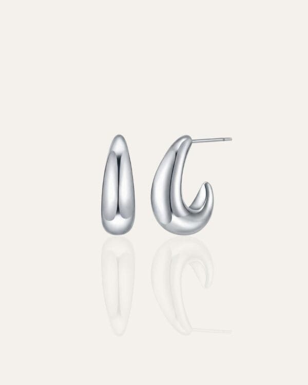 Alina Silver Stud Earrings
