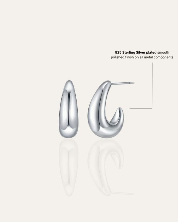 Alina Silver Stud Earrings